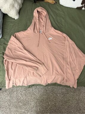 Nike Women's Rose Pink Crewneck Hoodie